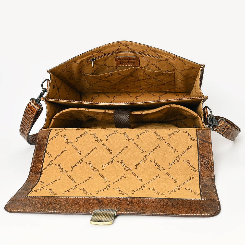 LC-ADBG1430  Briefcase Genuine Western Leather Women Bag