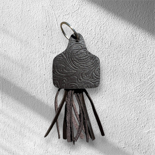 Chocolate hand tooled Keychain