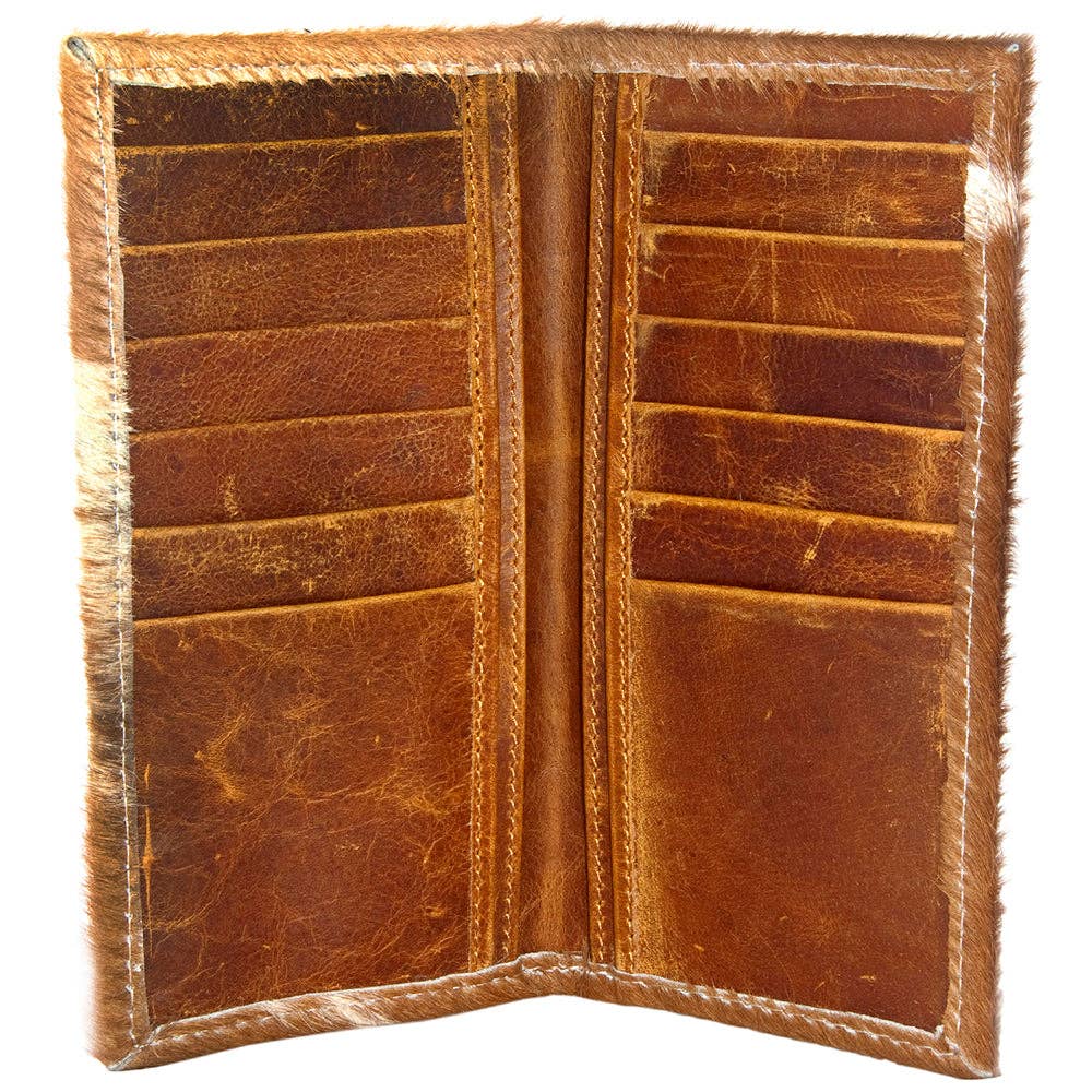 LC-ADBG258 Exotic Hair-On Hide Leather Wallet -Western Style