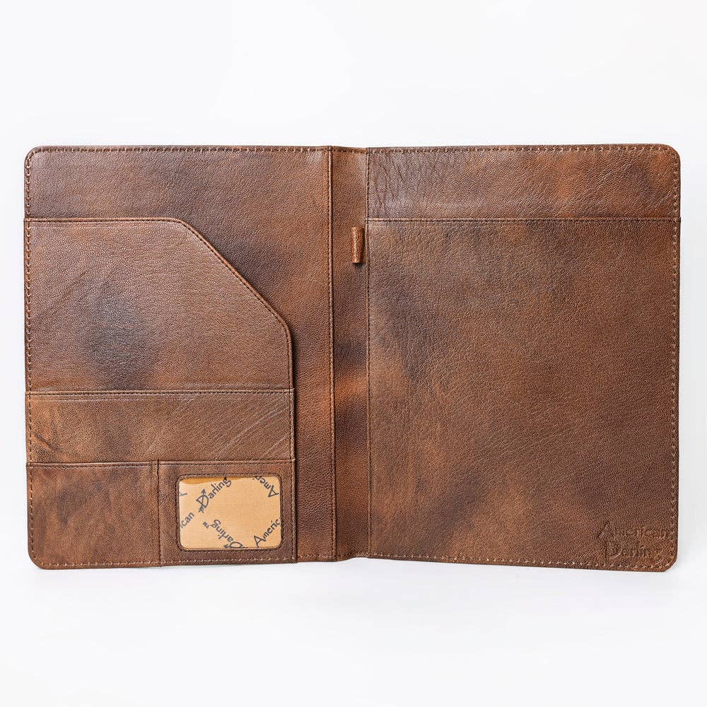 LC-ADBG1040 Crocodile Embossed Leather Portfolio-Annie Western Cowhide Folio by American Darling