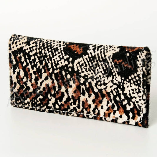LC-ADBG258 Exotic Hair-On Hide Leather Wallet -Western Style