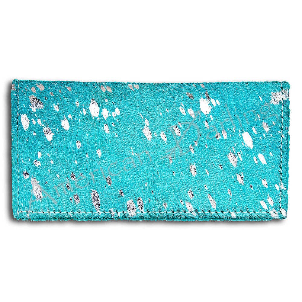 LC-ADBG258 Exotic Hair-On Hide Leather Wallet -Western Style