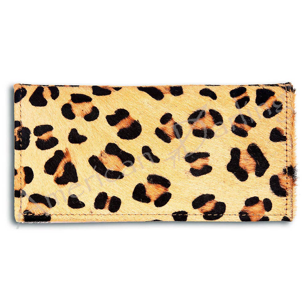 LC-ADBG258 Exotic Hair-On Hide Leather Wallet -Western Style