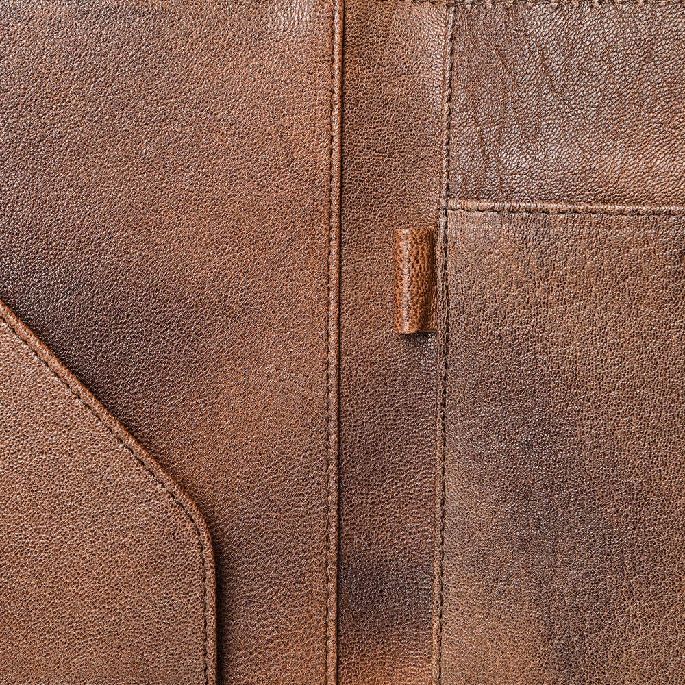 ADBG1040J Western Crocodile Embossed Leather Portfolio with Hand Tooled floral carvings and Diamond Accents-Eleanor Collection