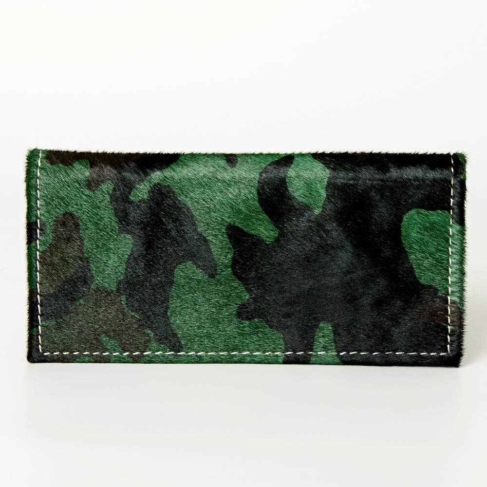 LC-ADBG258 Exotic Hair-On Hide Leather Wallet -Western Style