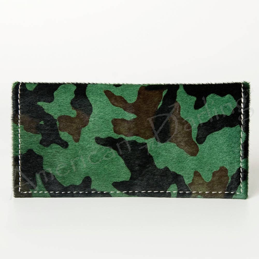 LC-ADBG258 Exotic Hair-On Hide Leather Wallet -Western Style