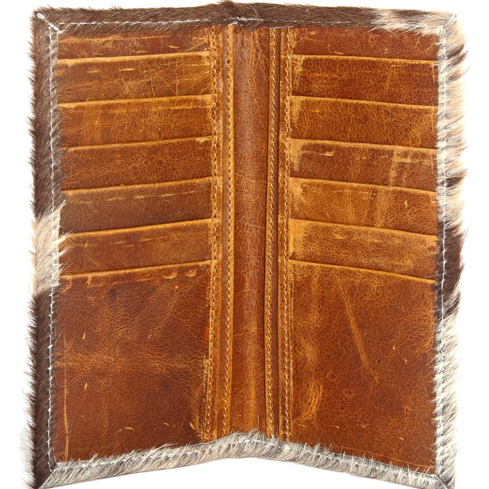 LC-ADBG258 Exotic Hair-On Hide Leather Wallet -Western Style