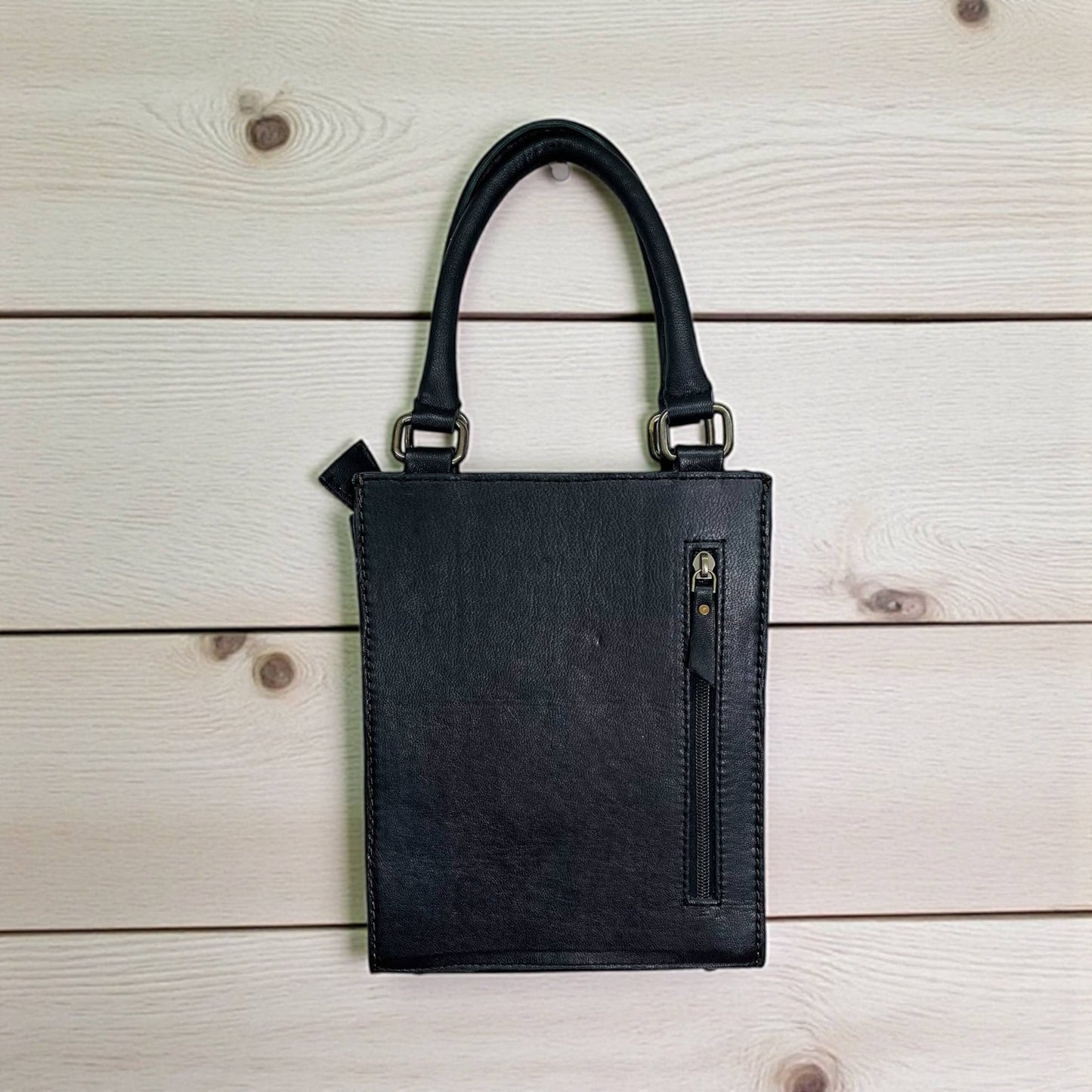Checker rectangle crossbody bag