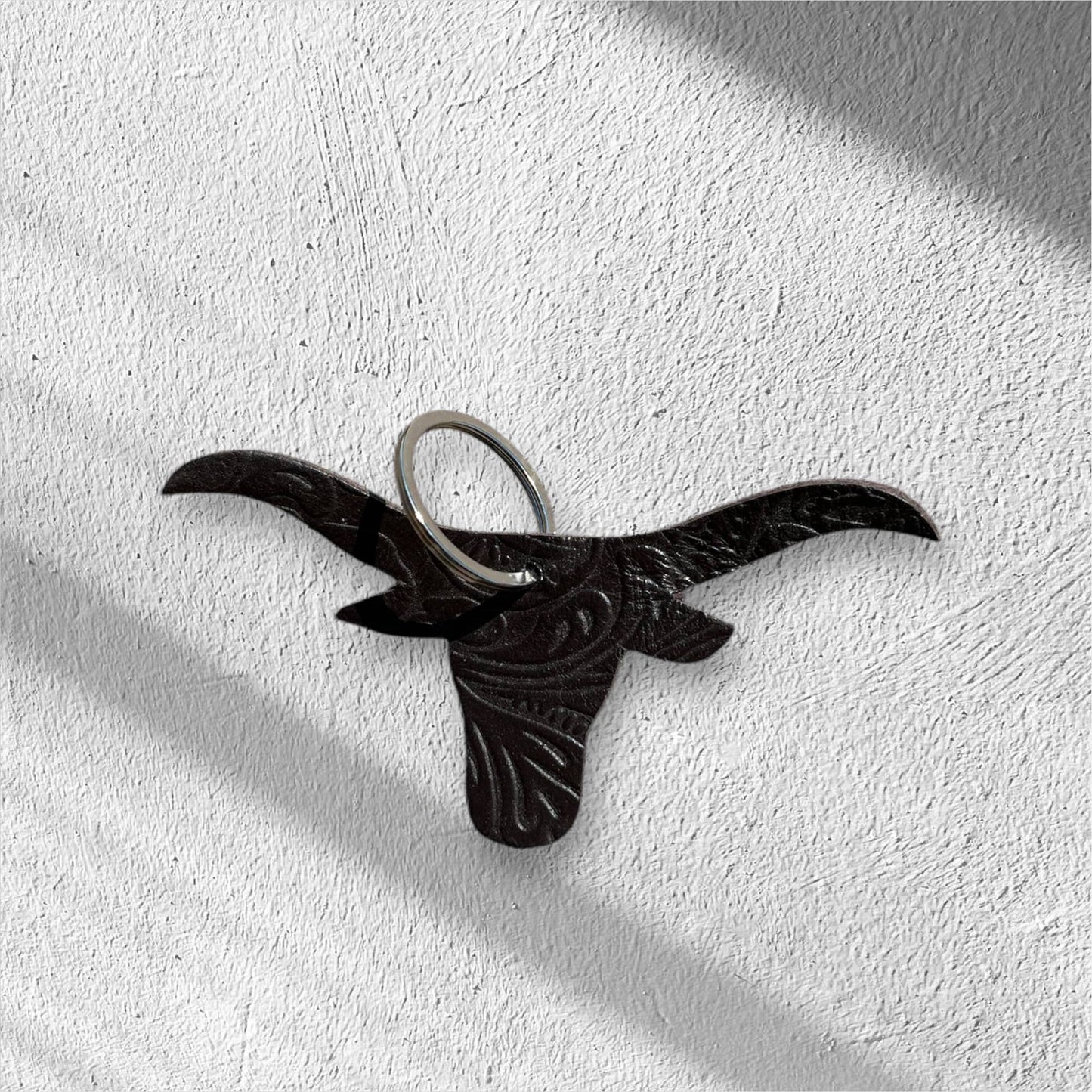 Chocolate longhorn keychain