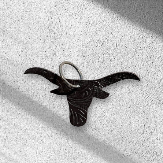 Chocolate longhorn keychain