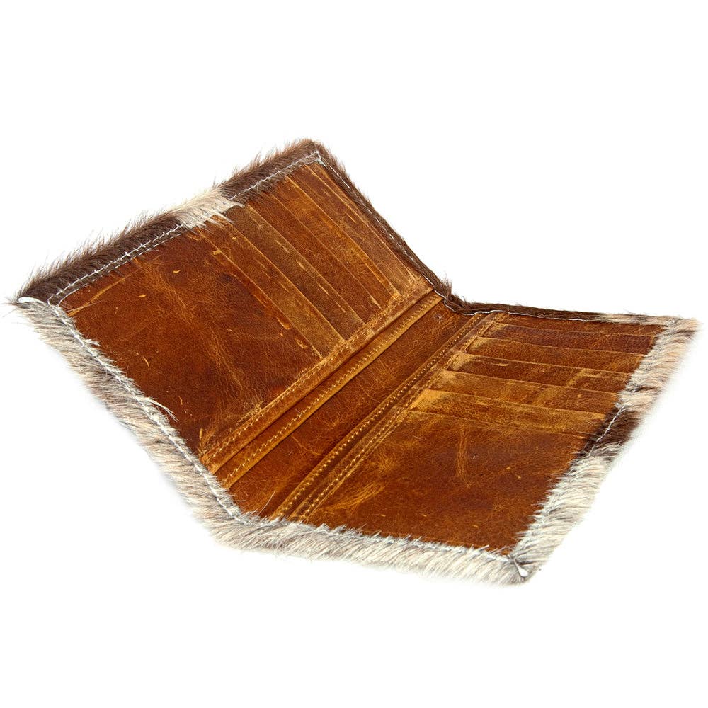 LC-ADBG258 Exotic Hair-On Hide Leather Wallet -Western Style