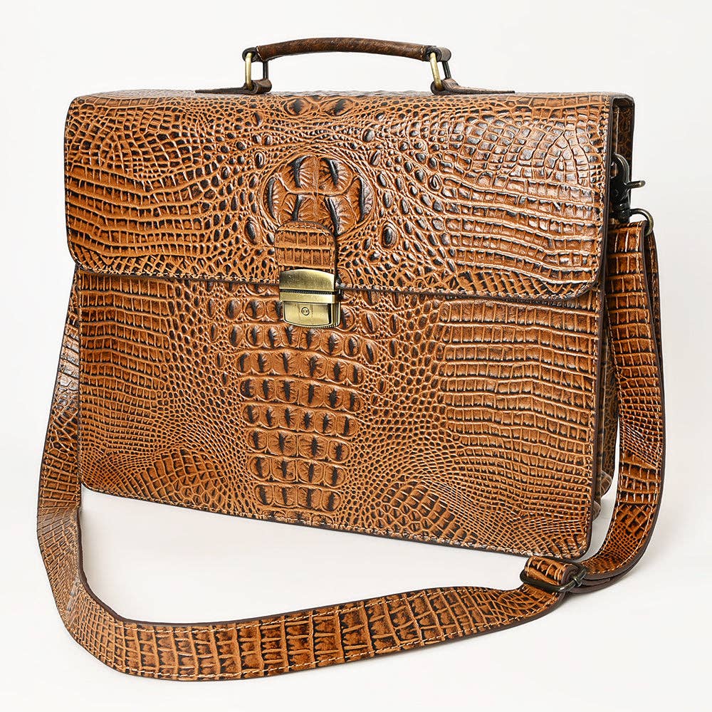 LC-ADBG1430  Briefcase Genuine Western Leather Women Bag