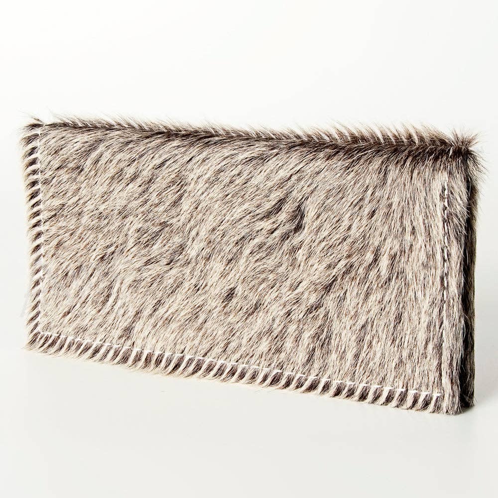 LC-ADBG258 Exotic Hair-On Hide Leather Wallet -Western Style