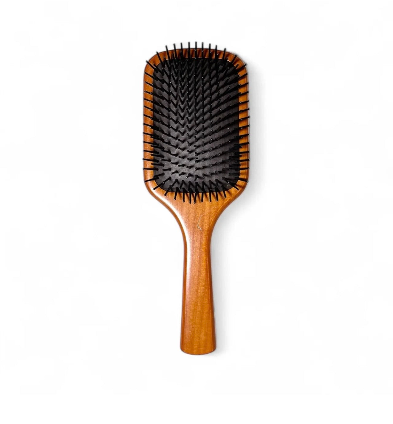 Tooled Wooden Hairbrush