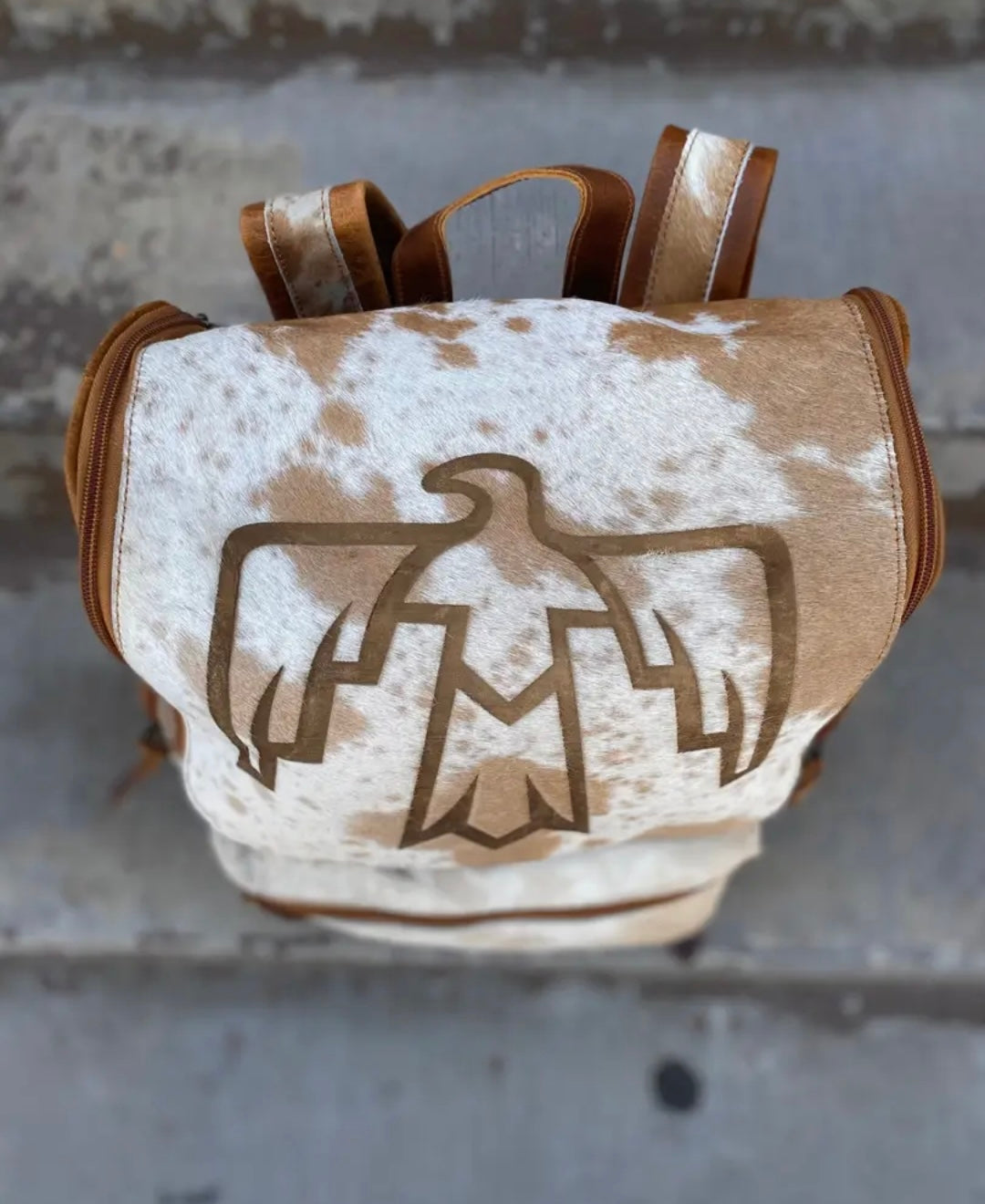 Thunderbird Leather & Cowhide Backpack