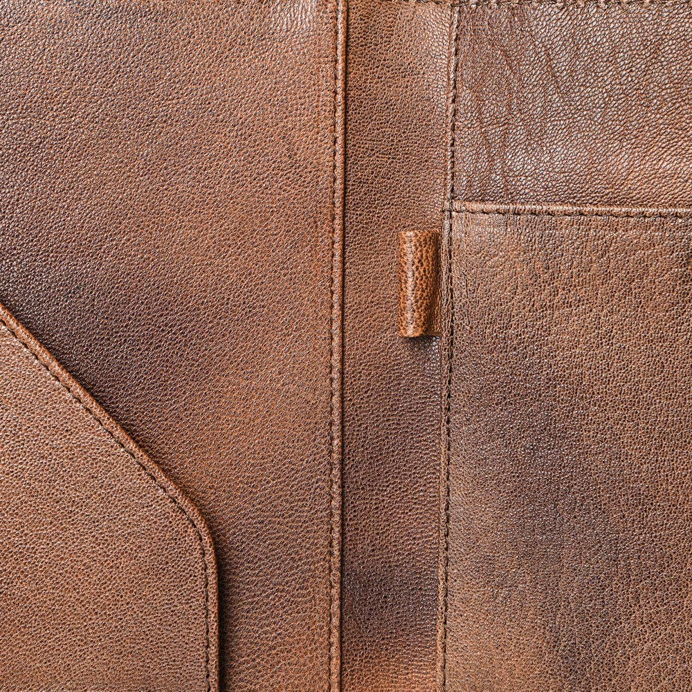 LC-ADBG1040 Crocodile Embossed Leather Portfolio with Hand Tooled Floral Accents-Eleanor Western Edition