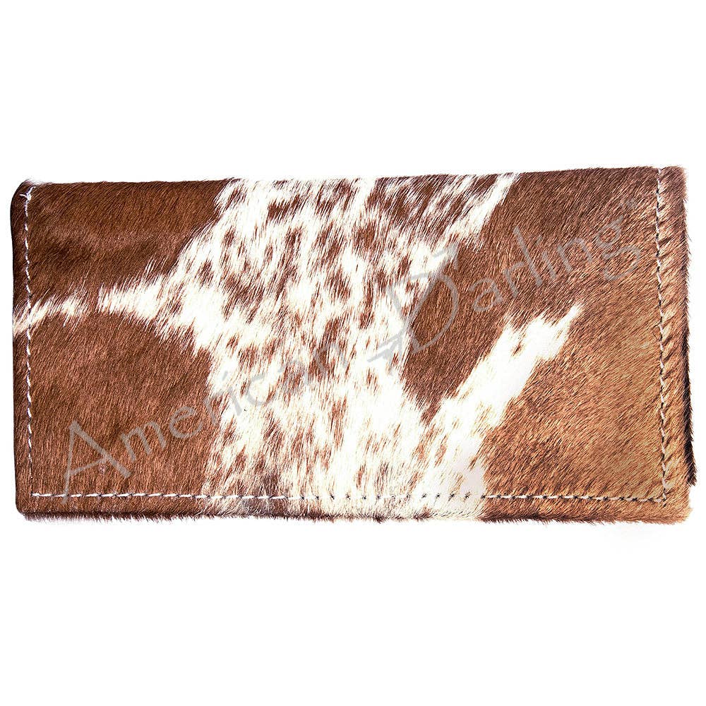 LC-ADBG258 Exotic Hair-On Hide Leather Wallet -Western Style