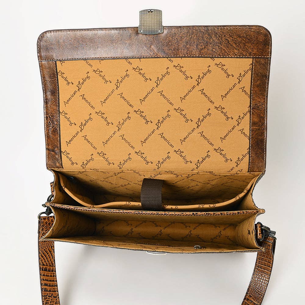 LC-ADBG1430  Briefcase Genuine Western Leather Women Bag