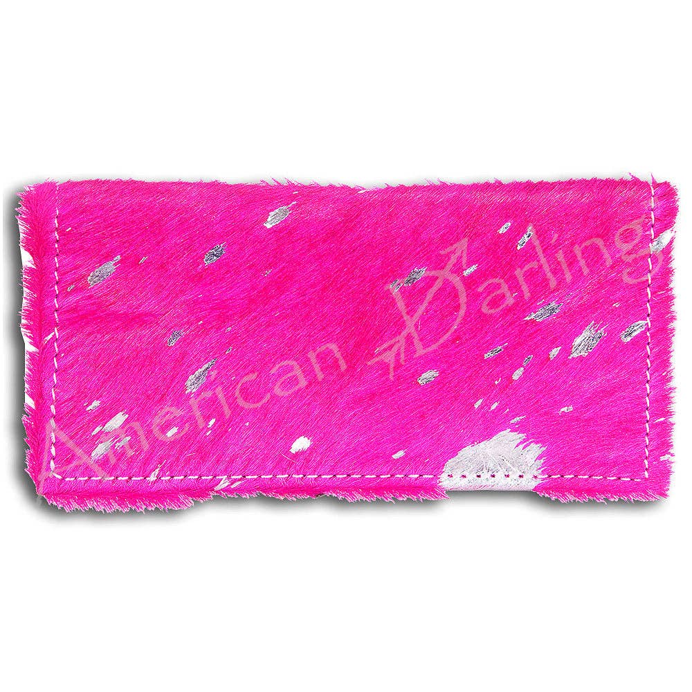 LC-ADBG258 Exotic Hair-On Hide Leather Wallet -Western Style