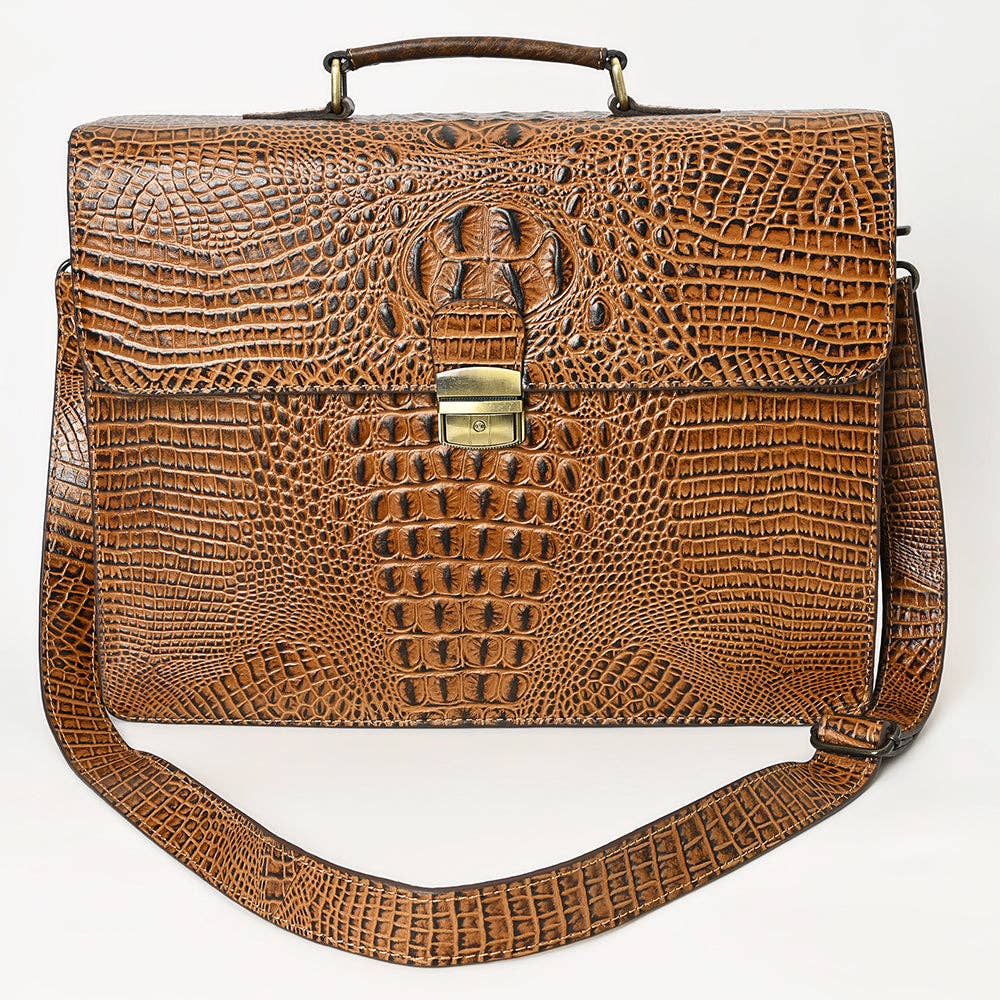 LC-ADBG1430  Briefcase Genuine Western Leather Women Bag