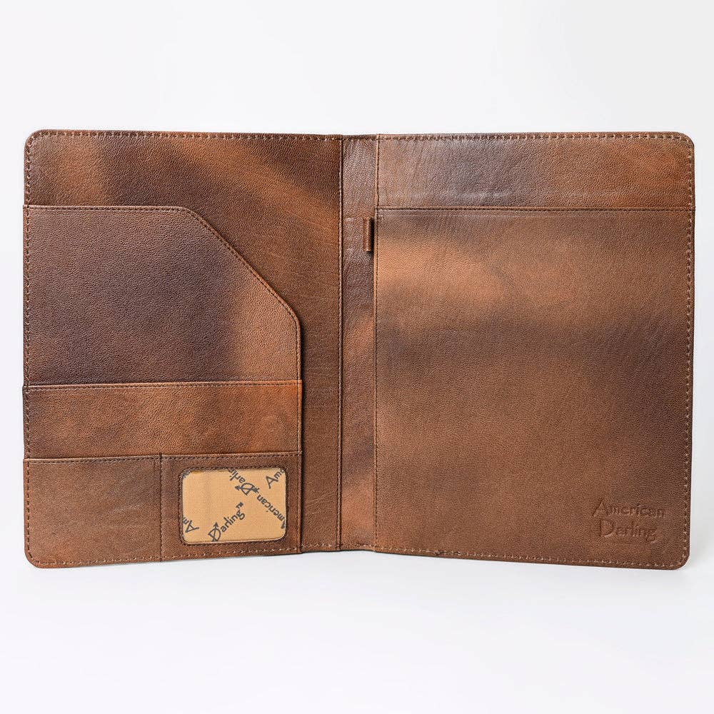 LC-ADBG1040 Crocodile Embossed Leather Portfolio-Annie Western Cowhide Folio by American Darling