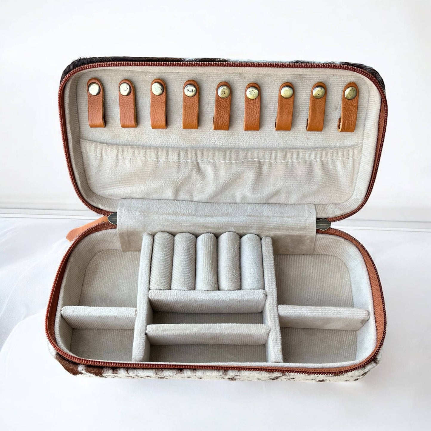 All cowhide jewelry box 