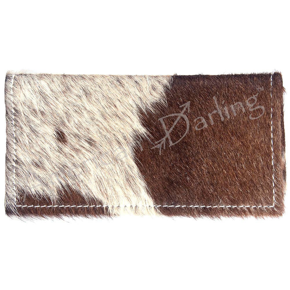 LC-ADBG258 Exotic Hair-On Hide Leather Wallet -Western Style